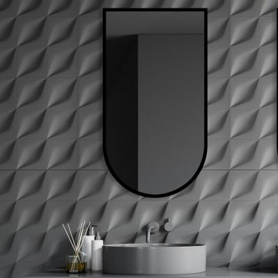 Guarda Tamo lustro 60x160 cm czarny FOR-TAM-CZARNY-60X160