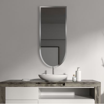 Guarda Tamo lustro 50x100 cm srebrny FOR-TAM-SREBRNY-50X100