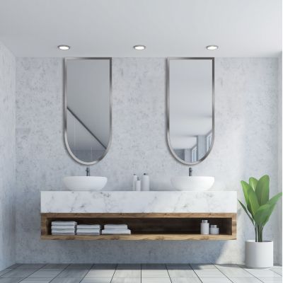 Guarda Tamo lustro 50x100 cm srebrny FOR-TAM-SREBRNY-50X100