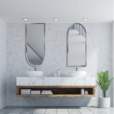 Guarda Tamo lustro 50x100 cm srebrny FOR-TAM-SREBRNY-50X100