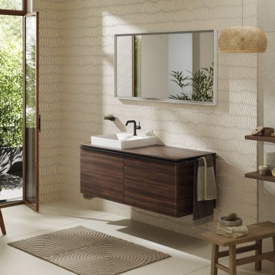 Hansgrohe Xelu Q blat naszafkowy 136x55 cm orzech 54097630