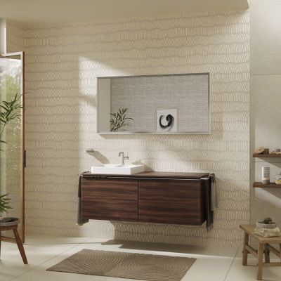Hansgrohe Xelu Q blat naszafkowy 136x55 cm orzech 54097630