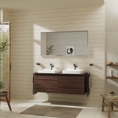 Hansgrohe Xelu Q blat naszafkowy 136x55 cm orzech 54099630