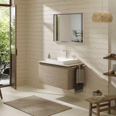 Hansgrohe Xelu Q blat naszafkowy 98x55 cm dąb 54110230