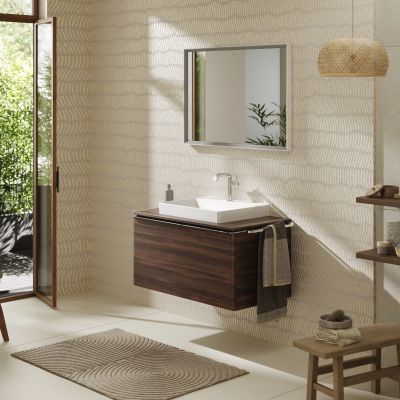 Hansgrohe Xelu Q blat naszafkowy 98x55 cm orzech 54110630