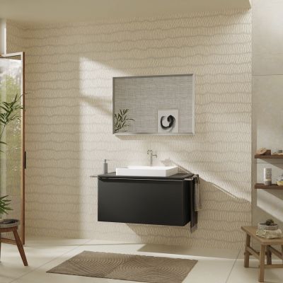 Hansgrohe Xelu Q blat naszafkowy 98x55 cm szary 54110910