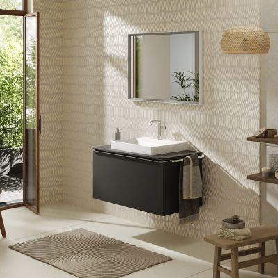 Hansgrohe Xelu Q blat naszafkowy 98x55 cm szary 54110910