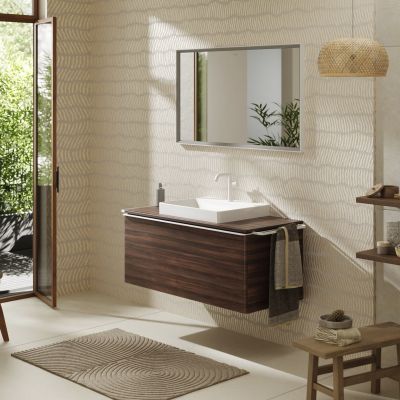 Hansgrohe Xelu Q blat naszafkowy 118x55 cm orzech 54111630