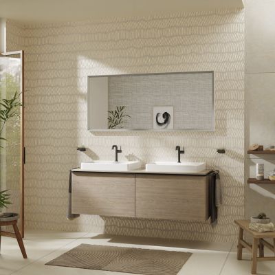 Hansgrohe Xelu Q blat naszafkowy 156x55 cm orzech 54112630