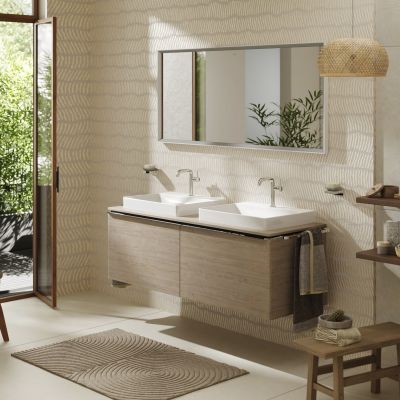 Hansgrohe Xelu Q blat naszafkowy 156x55 cm orzech 54112630