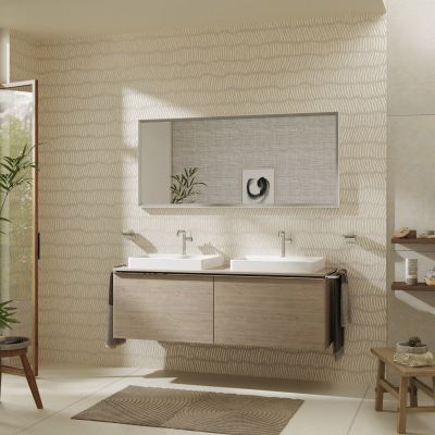 Hansgrohe Xelu Q blat naszafkowy 156x55 cm orzech 54112630