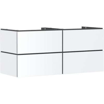 Hansgrohe Xilesa E szafka 137,5x55x62 cm podumywalkowa wisząca biała 54306700