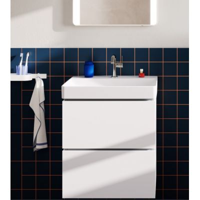 Zestaw Hansgrohe Xilesa E szafka 58x47x62 cm podumywalkowa wisząca z umywalką Xelu Q prostokątną ścienną-meblową biała (54293700, 60317450)