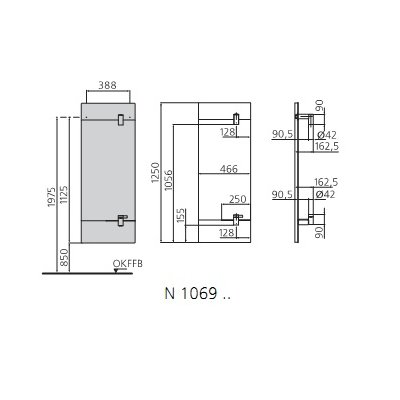 Lustro 46 cm - lewe - Ideal Standard Tonic Guest N 1069 AA