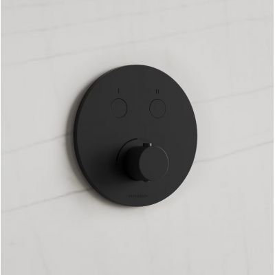 Kronenbach Radia bateria wannowo-prysznicowa podtynkowa czarny mat 19043002SM