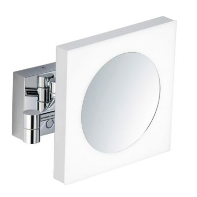 Kronenbach Universal lusterko kosmetyczne 20x20 cm kwadratowe z oświetleniem chrom 29.475.255.0004