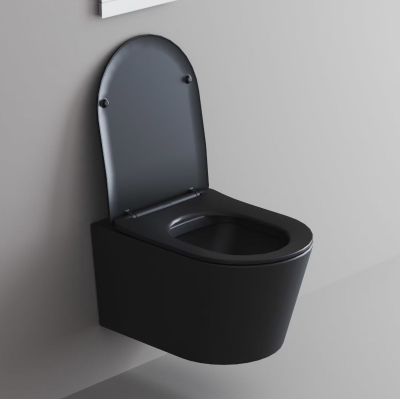 Kronenbach Tube deska sedesowa wolnoopadająca czarny mat KB100083MB