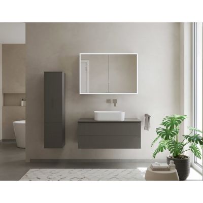 Kronenbach Cube 2.0 szafka 60x17x70 cm z lustrem srebrno anodowane KB100200CR