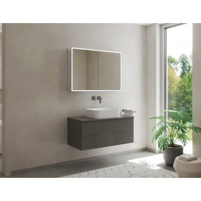 Kronenbach Cube 2.0 szafka 80x17x70 cm z lustrem srebrno anodowane KB100201CR