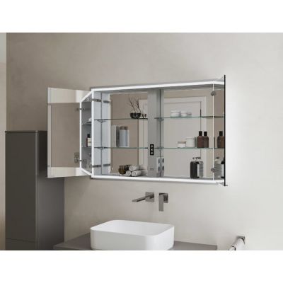 Kronenbach Cube 2.0 szafka 120x17x70 cm z lustrem srebro anodowane KB100207CR