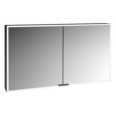 Kronenbach Cube 2.0 szafka 120x17x70 cm z lustrem czarny mat KB100219MB