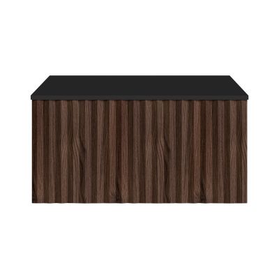 Ksuro 02 szafka 60 cm podumywalkowa wisząca z blatem orzech/czarny mat 58005006