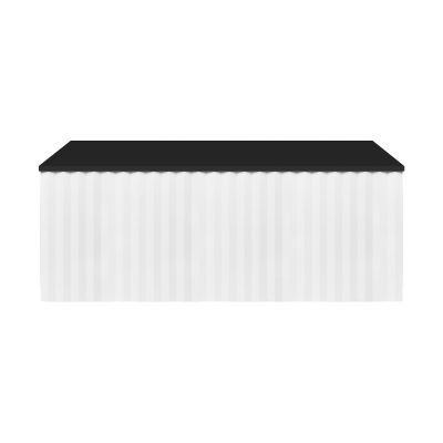 Ksuro 02 szafka 80 cm podumywalkowa wisząca z blatem biały mat/czarny mat 58006000