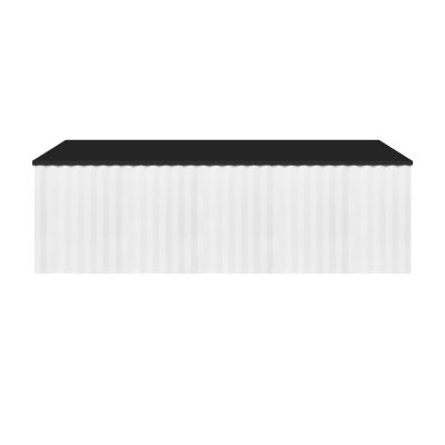 Ksuro 02 szafka 100 cm podumywalkowa wisząca z blatem biały mat/czarny mat 58007000