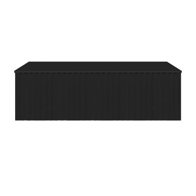 Ksuro 02 szafka 100 cm podumywalkowa wisząca z blatem czarny mat 58007030