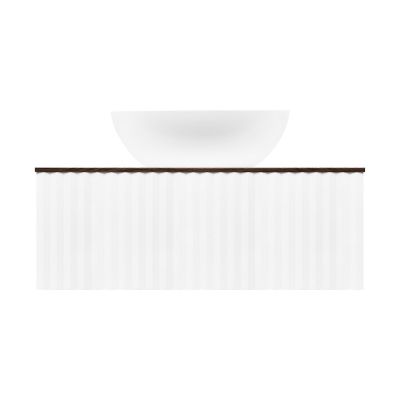 Ksuro 02 szafka 80 cm podumywalkowa wisząca z blatem biały mat/orzech 58002006