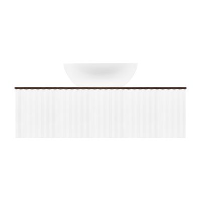 Ksuro 02 szafka 100 cm podumywalkowa wisząca z blatem biały mat/orzech 58003006