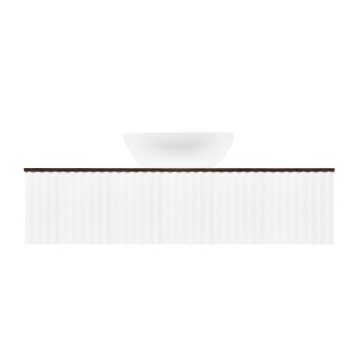 Ksuro 02 szafka 120 cm podumywalkowa wisząca z blatem biały mat/orzech 58004006