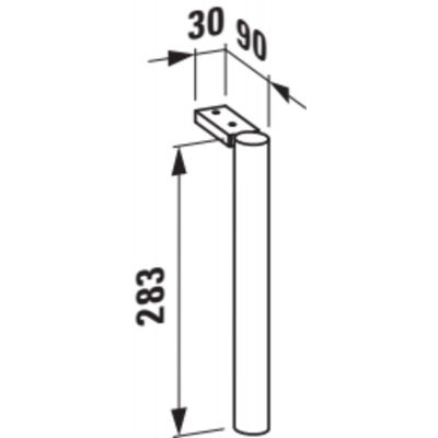 Laufen Base zestaw nóżek do mebli H4029911100001