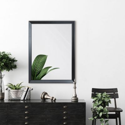 Ars Longa Helsinki lustro 55,2x45,2 cm prostokątne czarne HELSINKI5070-C