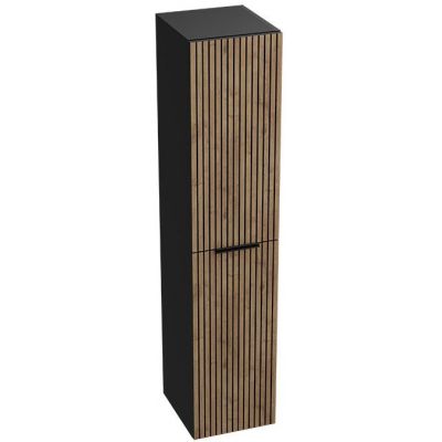 LaVita Oklahoma szafka 30x25x140 cm boczna wisząca wood black