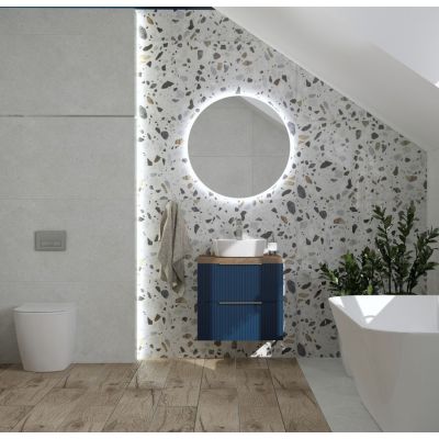 LaVita Stilbe lustro 80x80 cm okrągłe z oświetleniem