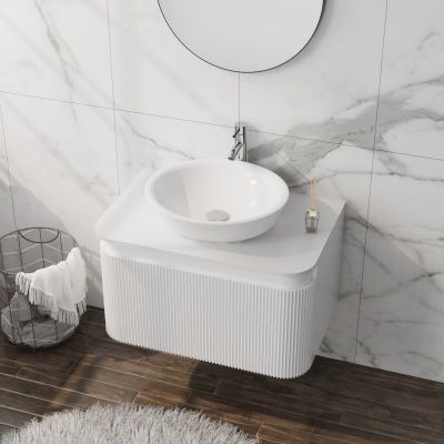 LaVita Vermont szafka z blatem 80x50x50 cm podumywalkowa wisząca biała