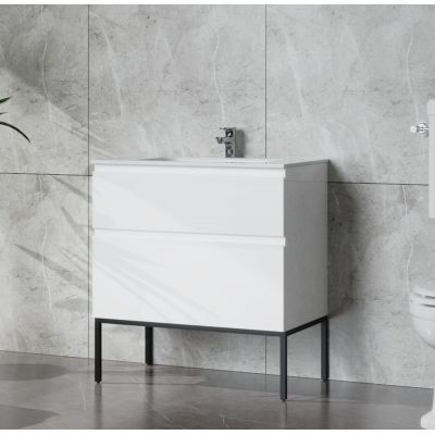 LaVita Topeka umywalka z szafką 80 cm białą