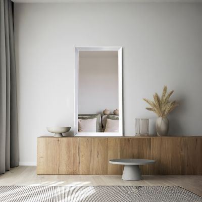 Ars Longa Alpi lustro 58,8x48,8 cm prostokątne białe ALPI4050-B