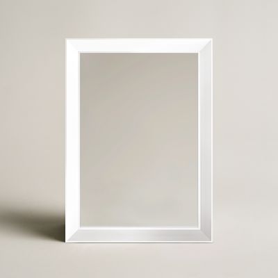 Ars Longa Alpi lustro 58,8x48,8 cm prostokątne białe ALPI4050-B
