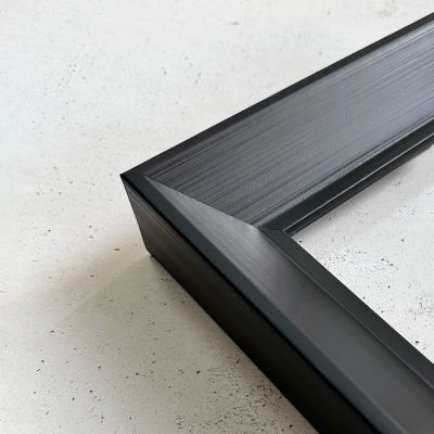 Ars Longa Alpi lustro 128,8x68,8 cm prostokątne czarne ALPI60120-C