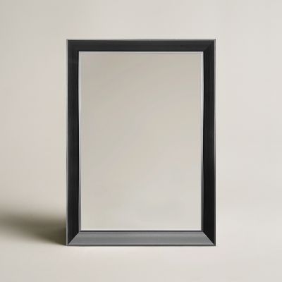 Ars Longa Alpi lustro 128,8x68,8 cm prostokątne czarne ALPI60120-C