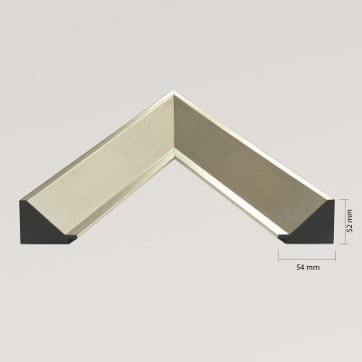 Ars Longa Alpi lustro 58,8x48,8 cm prostokątne szampańskie ALPI4050-S
