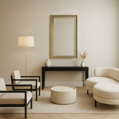 Ars Longa Arezzo lustro 67,2x57,2 cm prostokątne złote AREZZO4050-Z