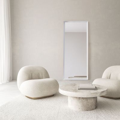 Ars Longa Helsinki lustro 105,2x55,2 cm prostokątne białe HELSINKI50100-B