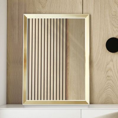 Ars Longa Helsinki lustro 155,2x55,2 cm prostokątne złote HELSINKI50150-Z