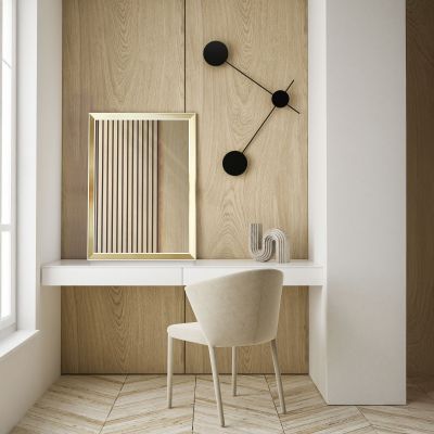 Ars Longa Helsinki lustro 155,2x55,2 cm prostokątne złote HELSINKI50150-Z
