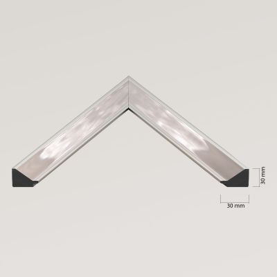 Ars Longa Helsinki lustro 75,2x55,2 cm prostokątne nikiel HELSINKI5070-N