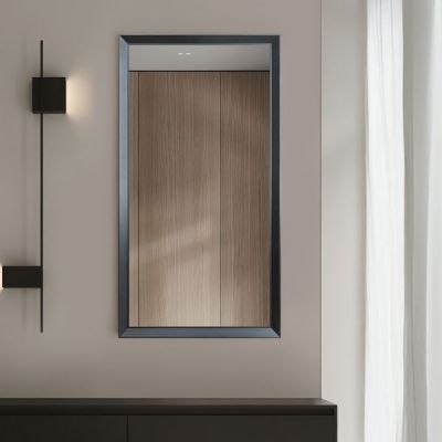 Ars Longa Helsinki lustro 125,2x65,2 cm prostokątne czarne HELSINKI60120-C