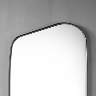 Ars Longa Inspiro lustro 58x109 cm z oświetleniem czarne LED-INSPIRO58109-C
